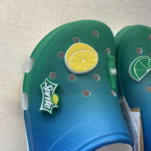 NWOB Crocs Sprite Coca-Cola All Terrain Mens Green Slip On Water Clogs Sandal 11 main image 8